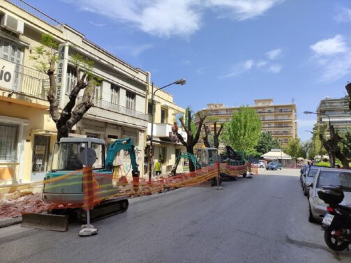 Προχωρούν τα έργα ανάπλασης στη Κωνσταντινουπόλεως-Πηγή: Δήμος Πατρών