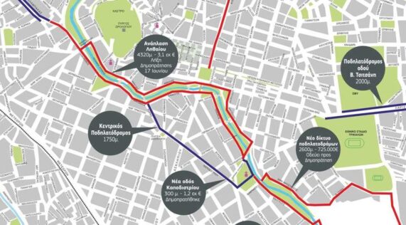 Το νέο δίκτυο ποδηλατόδρομων στα Τρίκαλα-Πηγή: Δήμος Τρικκαίων