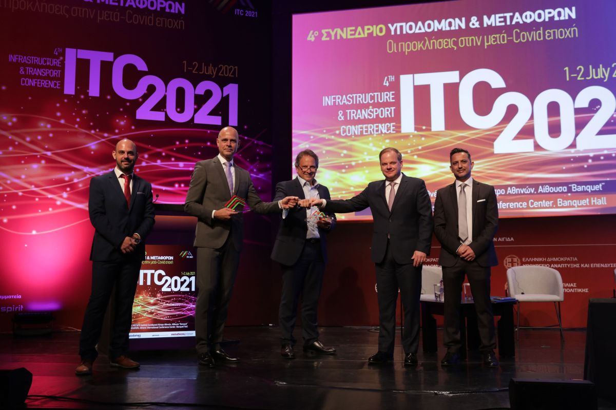 Η βράβευση της αναβάθμισης του Αεροδρομίου Μακεδονία" στο συνέδριο ITC 2021"