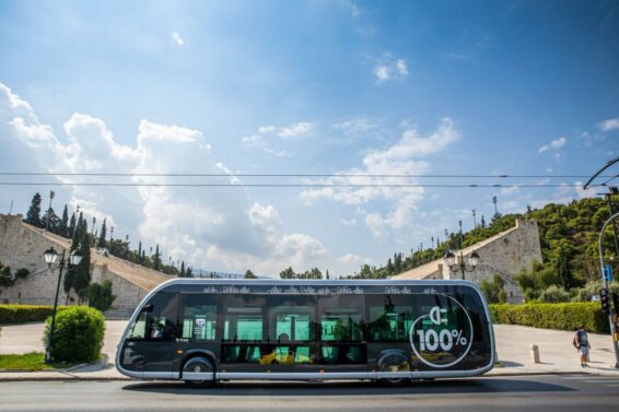 Το νέο ηλεκτρικό λεωφορείο-τραμ Irizar ie tram-Πηγή: Όμιλος Σαρακάκη