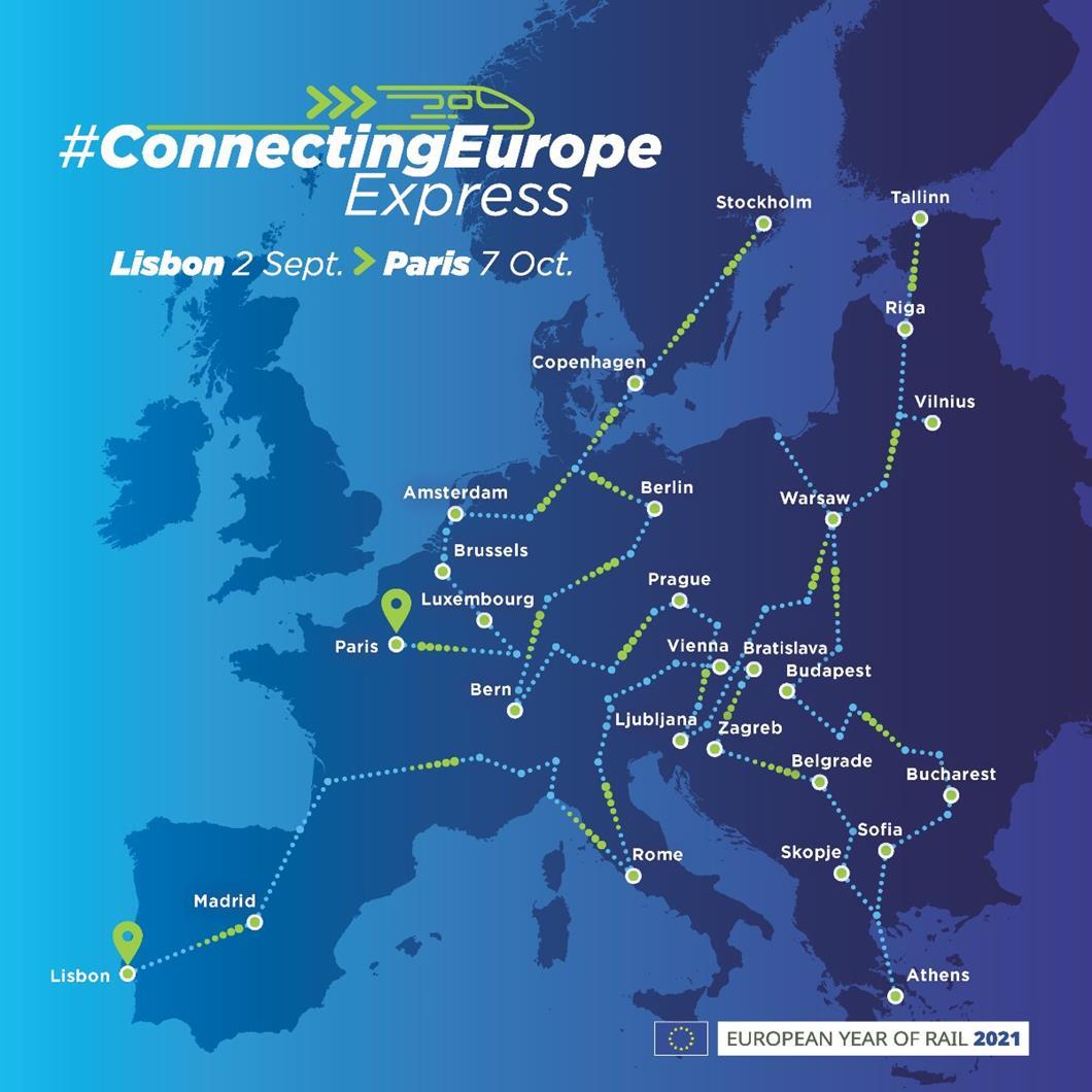 Ξεκινά το επικό σιδηροδρομικό ταξίδι του Connecting Europe Express - Πότε θα φτάσει στην Αθήνα - Ypodomes.com