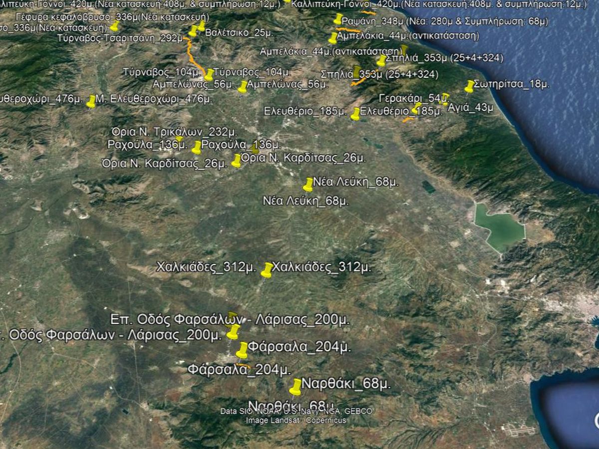 Τα έργα οδικής ασφάλειας στη Λάρισα-Πηγή: Περιφέρεια Θεσσαλίας
