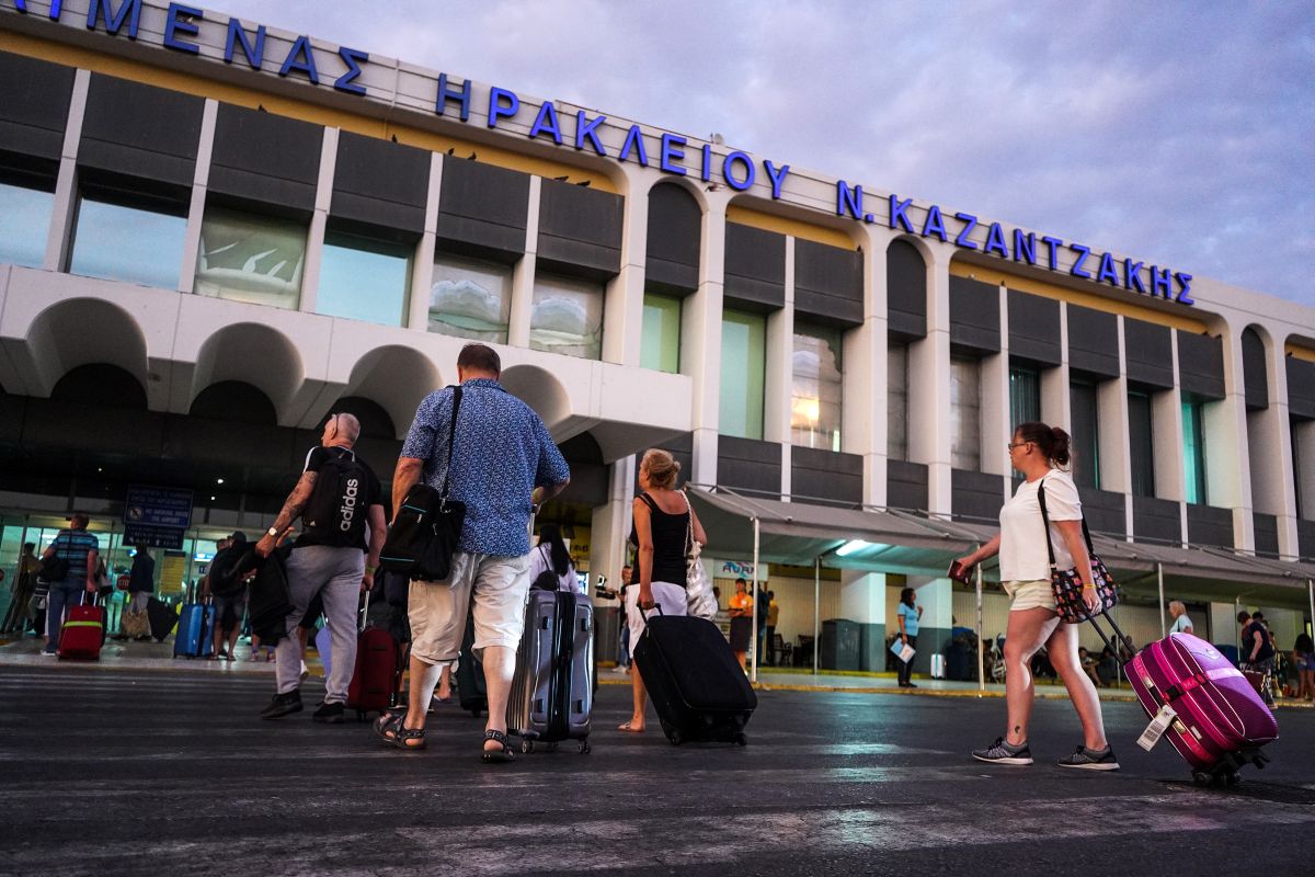 Το αεροδρόμιο "Ν.Καζαντζάκης" στο Ηράκλειο - Φωτό: EUROKINISSI/ΣΤΕΦΑΝΟΣ ΡΑΠΑΝΗΣ
