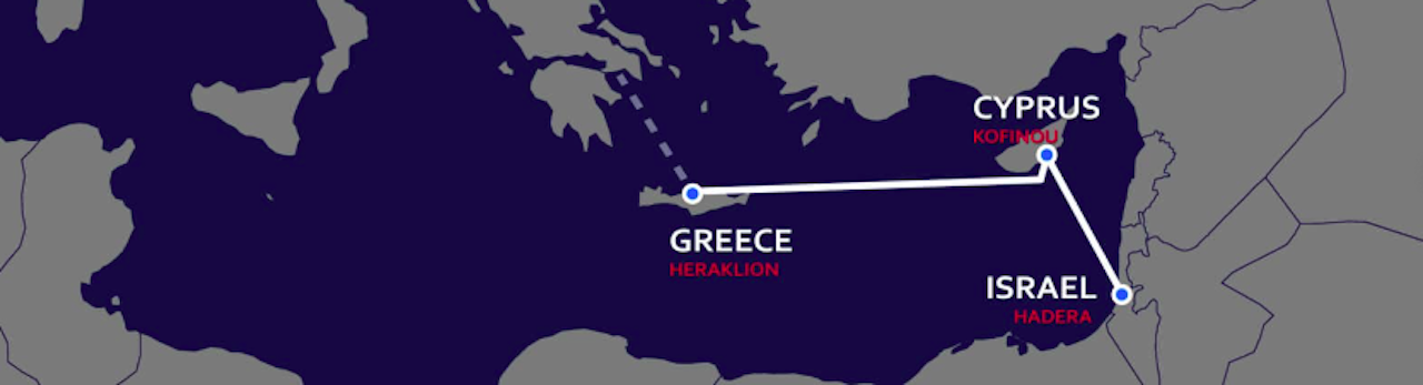 Ηλεκτρική Διασύνδεση Ελλάδας-Κύπρου-Ισραήλ - Πηγή: EuroAsia Interconnector