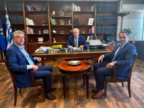 Συνάντηση Περιφερειάρχη Κρήτης με τον Αναπληρωτή Υπουργό και τον Υφυπουργό Ανάπτυξης - Πηγή: Περιφέρεια Κρήτης