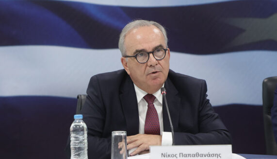 Ο αναπληρωτής υπουργός Οικονομίας και Οικονομικών, Νίκος Παπαθανάσης. Πηγή: eurokinissi