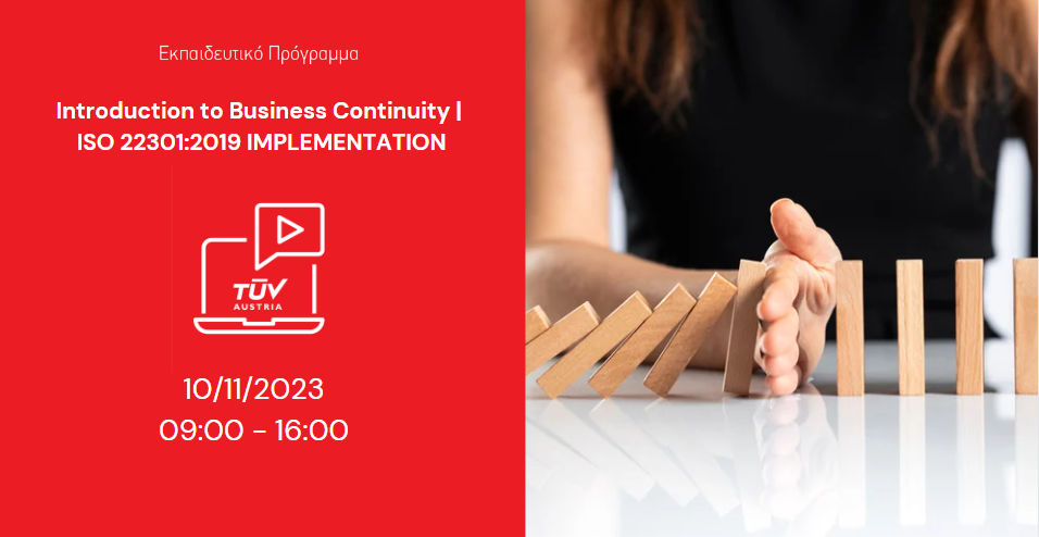 INTRODUCTION TO BUSINESS CONTINUITY – ISO 22301:2019 IMPLEMENTATION