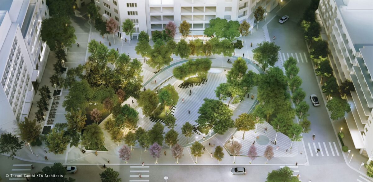 Η πρόταση για την πλατεία Κολωνακίου. Πηγή: xza.architects