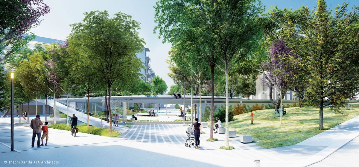 Η πρόταση για την πλατεία Κολωνακίου. Πηγή: xza.architects
