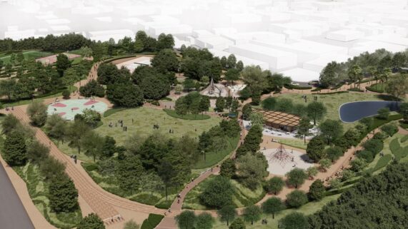 To νέο αστικό πάρκο στο Βοτανικό, στα πλαίσια της Διπλής Ανάπλασης - Πηγή: Δήμος Αθηναίων