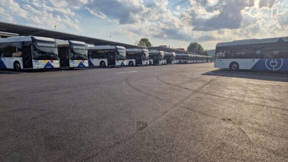 νέος σταθμός φόρτισης ηλεκτρικών λεωφορείων του ΟΑΣΘ Πηγή: Υπουργείο Υποδομών και Μεταφορών