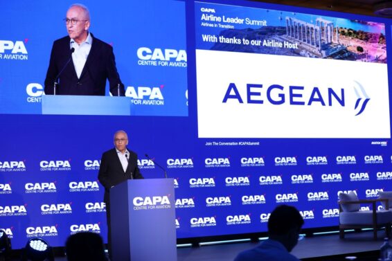 O CEO της AEGEAN, Δημήτρης Γερογιάννης, στο CAPA Aviation Summit - Πηγή: AEGEAN