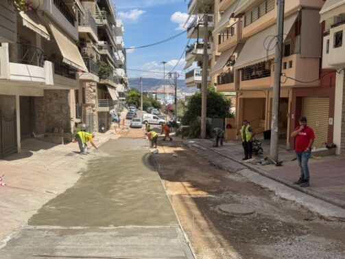 Οδικά έργα στο Χατζηκυριάκειο - Πηγή: Δήμος Πειραιά