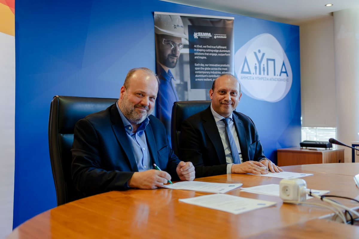 Μνημόνιο συνεργασίας μεταξύ ΔΥΠΑ και Elval - Πηγή: Elval